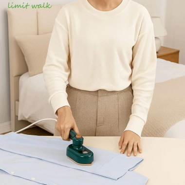 Máy ủi Mini Walk cầm tay, xịt quần áo, tấm sắt khô nhanh, đa năng du lịch, EU Anh Mỹ