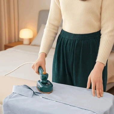 Máy ủi Mini Walk cầm tay, xịt quần áo, tấm sắt khô nhanh, đa năng du lịch, EU Anh Mỹ