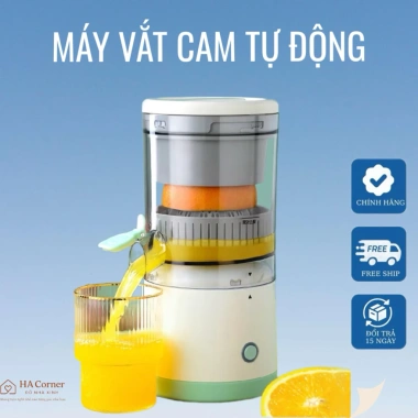 Máy Vắt Cam Tự Động Mini Không Dây - Pin USB, Ép Trái Cây Tươi, Dễ Dùng cho Gia Đình, Văn Phòng & Du lịch - Giá 189.000₫