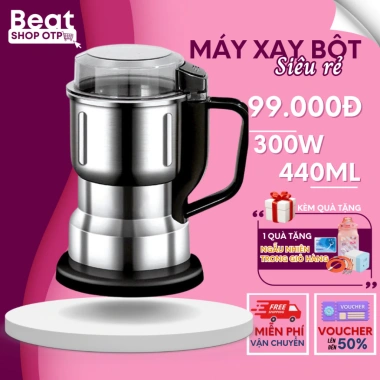 Máy xay bột khô siêu mịn 300W 6 lưỡi dao đa năng - Nghiền hạt cà phê, ngũ cốc, gia vị, giá chỉ 109.000₫ 3 Máy xay bột khô siêu mịn 300W 6 lưỡi dao đa năng - Nghiền hạt cà phê, ngũ cốc, gia vị, giá chỉ 109.000₫ 3