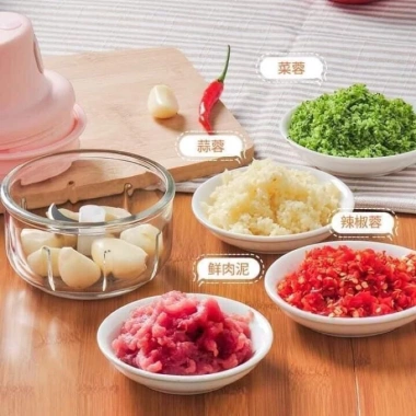 Máy Xay Mini Cầm Tay Hồng Nhỏ Gọn Tiện Lợi An Toàn Dễ Vệ Sinh Giá 48.000 3
