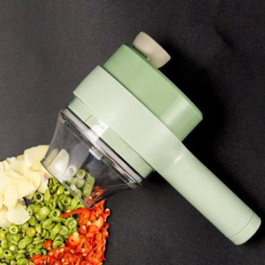 Máy xay tỏi ớt pin, 3 lưỡi dao thép không rỉ, sạc Type‑C, chức năng Tiện Lợi 150.429₫