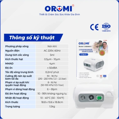 Máy xông hút mũi họng OROMI C28M công nghệ Nhật - Xông khí dung, giá 400k 3