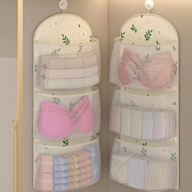 MceHKF Túi Lưới Lưu Trữ 2/3 Lớp - Đồ Lót & Tất, Quần Áo Thoáng Khí Có Móc Treo