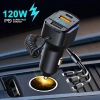 MechMate Tẩu Sạc Nhanh 120W 3in1 USB + Type‑C, Cắm Ổ Diêm, K4 Đa Năng cho Xe Hơi 2