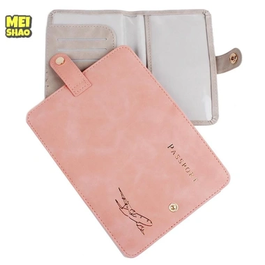 MeiShao Bao Da Chống Thấm Nước Hộ Chiếu Ví Thẻ Tín Dụng Dễ Thương Nam Nữ