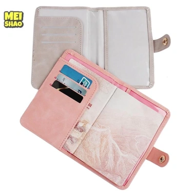 MeiShao Bao Da Chống Thấm Nước Hộ Chiếu Ví Thẻ Tín Dụng Dễ Thương Nam Nữ