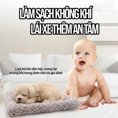 Mèo Con và Chó Con Nhồi Bông Lông Mềm, Than Lọc Không Khí - Trang Trí Xe, Phòng Ngủ, 119k 4