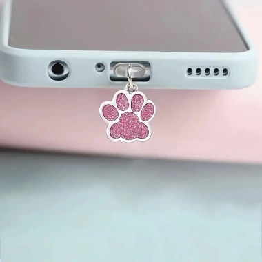 Mèo Dễ Thương Cắm Mặt Dây Chuyền Chống Bụi Type-C Android - Phụ kiện Kim Cương