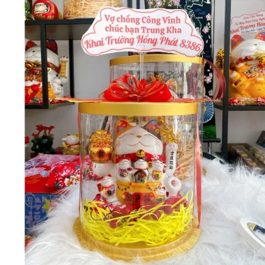 Mèo Thần Tài Vẫy Tay - Hộp Quà Sang Trọng, Quà Tặng Khai Trương, Tân Gia, Sinh Nhật - Giá Ưu Đãi 590.000 VNĐ