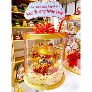Mèo Thần Tài Vẫy Tay - Hộp Quà Sang Trọng, Quà Tặng Khai Trương, Tân Gia, Sinh Nhật - Giá Ưu Đãi 590.000 VNĐ