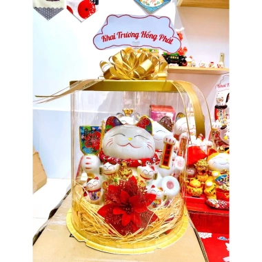 Mèo Thần Tài Vẫy Tay - Hộp Quà Sang Trọng, Quà Tặng Khai Trương, Tân Gia, Sinh Nhật - Giá Ưu Đãi 590.000 VNĐ