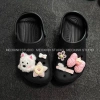 MEOXINHSTUDIO Ảnh Thật Dép Sục Đi Chơi Dễ Đeo Túi và 6 Charms Nơ Phồng Hồng Cún Con Cute Giá Ưu Đãi 410k 4