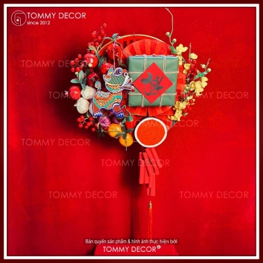Mẹt Hoa Trang Trí Tết 2.026 - Vòng Treo Phong Thủy Tài Lộc Ngôi Sao, Giảm Giá Đến 272k