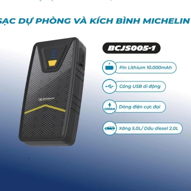Michelin Máy Kích Bình & Sạc Dự Phòng 10.000mAh BCJS005-1 - Giá giảm 3.34 Triệu 2