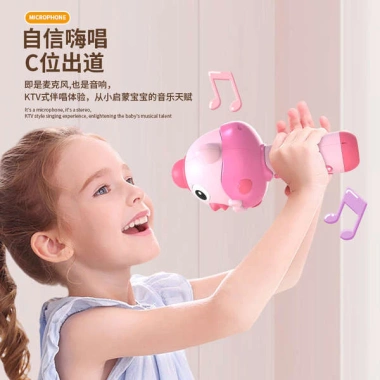 Micro karaoke không dây BỐ KHỦNG LONG cho bé – Đổi giọng, phát nhạc, đọc truyện, kèm sạc micro, giảm còn 149k 7