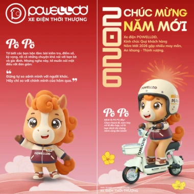 Miễn phí ship - Bộ 6 Lì Xì Linh Vật Tết Bính Ngọ Độc Quyền POWELLDD - Quà Tặng Khách Hàng - Chỉ 60.000đ