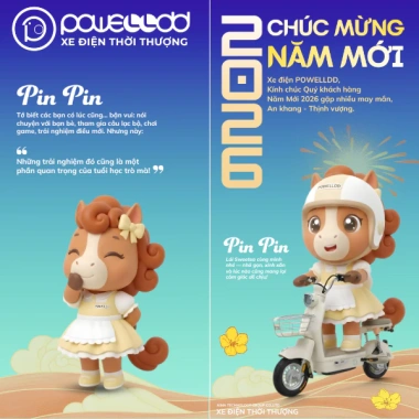 Miễn phí ship - Bộ 6 Lì Xì Linh Vật Tết Bính Ngọ Độc Quyền POWELLDD - Quà Tặng Khách Hàng - Chỉ 60.000đ