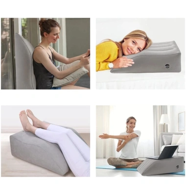 Miễn phí ship gối kê chân bơm hơi Chống giãn tĩnh mạch, giảm đau vai gáy, tuần hoàn tốt 2