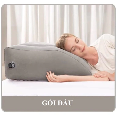 Miễn phí ship gối kê chân bơm hơi Chống giãn tĩnh mạch, giảm đau vai gáy, tuần hoàn tốt 4
