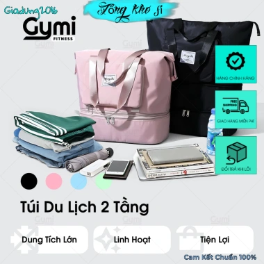 Miễn phí ship Túi xách du lịch 2 tầng gấp gọn, balo đa năng nhiều ngăn rộng rãi 2