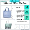 Miễn phí ship Túi xách du lịch 2 tầng gấp gọn, balo đa năng nhiều ngăn rộng rãi 3