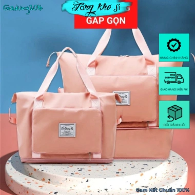 Miễn phí ship Túi xách du lịch 2 tầng gấp gọn, balo đa năng nhiều ngăn rộng rãi 10