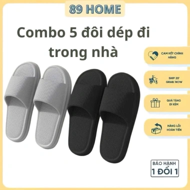 Miễn Ship Combo 5 Đôi Dép EVA Chống Trơn Trượt Cho Nhà Văn Phòng Khách Sạn - 115.999₫