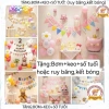 (MIỄN SHIP) Sét bóng trang trí sinh nhật bé trai bé gái – tặng số tuổi, kèm bơm & keo – Happy Birthday 9