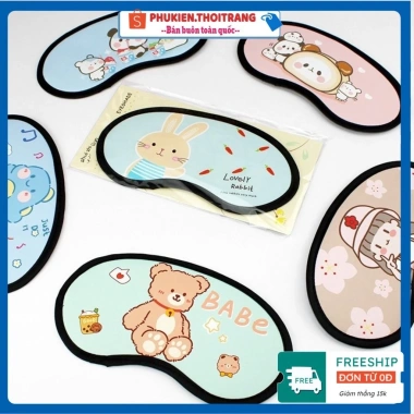 Miếng Bịt Mắt Ngủ Dễ Thương Cute Tiện Lợi Không Gel KM247 - Ngủ Sâu 13.482₫