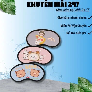 Miếng Bịt Mắt Ngủ Dễ Thương Cute Tiện Lợi Không Gel KM247 - Ngủ Sâu 13.482₫