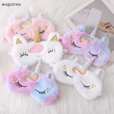 Miếng bịt mắt sang trọng du lịch - Mặt nạ ngủ mềm hình kỳ lân lấp lánh, dễ thương, chỉ 44.798 VND 8