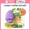 Miếng Bọt Biển Rửa Mặt Puff Mềm Mại Thân Thiện Da Sâu Lỗ Chân Lông 3 miếng 12.000₫