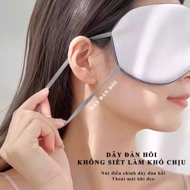 Miếng che mắt ngủ 2 mặt ấm mát, dễ điều chỉnh - giảm mắt mỏi, ngủ sâu, chỉ 30.000 VND 6