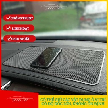 Miếng Chống Trượt Taplo Ô Tô Đặt Điện Thoại/Nước Hoa, Đồ Trang Trí, Chịu Nhiệt Cao 13.300₫