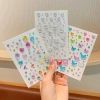 Miếng Dán 3D Lấp Lánh Tiên Cá Trái Tim Trang Trí Mặt Tóc Tay Chân cho Bé chỉ 22.000đ 7