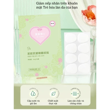 Miếng Dán Chống Lão Hóa Ban Đêm Giảm Nếp Nhăn - Dưỡng ẩm Trán & Mắt, Kem Trẻ Hóa Da 70.000₫