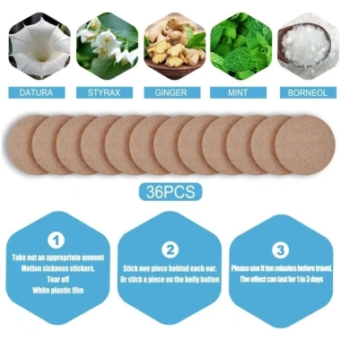 Miếng Dán Chống Say Tàu Xe Bà Bầu & Trẻ Nhỏ – Dịu Nhẹ, Không Kích Ứng Da 7
