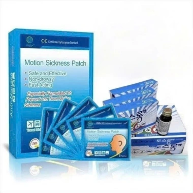Miếng Dán Chống Say Tàu Xe Motion DS Hàn Quốc - Giảm Đau Đầu, Chóng Mặt, Buồn Nôn - Hộp 10 Miếng - 130.000 VND