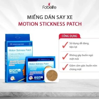 Miếng Dán Chống Say Tàu Xe Motion DS Hàn Quốc - Giảm Đau Đầu, Chóng Mặt, Buồn Nôn - Hộp 10 Miếng - 130.000 VND 6