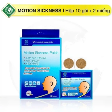 Miếng Dán Chống Say Tàu Xe Motion Fobelife - Giảm Đau Đầu, Chóng Mặt, Buồn Nôn - 10 Miếng 130k