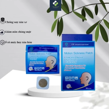 Miếng Dán Chống Say Tàu Xe Motion Sickness Patch Fobe Giảm nôn, chóng mặt, xôn sóng, hộp 10 miếng 77.000 VND