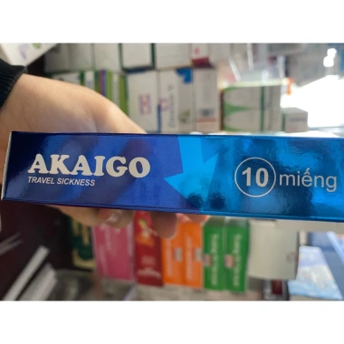 Miếng Dán Chống Say Tàu Xe Thảo Dược AKAIGO Hd 2.027 - Hiệu Quả 72h, Hộp 10 miếng 105.000đ 5 Miếng Dán Chống Say Tàu Xe Thảo Dược AKAIGO Hd 2.027 - Hiệu Quả 72h, Hộp 10 miếng 105.000đ 5