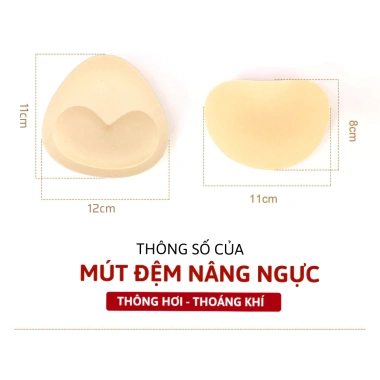 Miếng Dán Đệm Áo Lót 2cm Nâng Gom V1 - Phù hợp Bikini, Đồ bơi, Áo bra