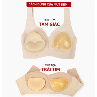 Miếng Dán Đệm Áo Lót 2cm Nâng Gom V1 - Phù hợp Bikini, Đồ bơi, Áo bra