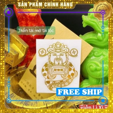 Miếng Dán Điện Thoại Tài Lộc May Mắn, Phong Thủy, Phù Hợp Mọi Máy, Giá 5.936₫