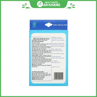 Miếng dán Fobelife Motion Sickness Patch chống say tàu xe - Giá 86.000 VND, giảm 25%, giảm say nhanh, an toàn 3