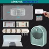 Miếng Dán Giá Đỡ Kệ Treo Sấy Tóc - Keo Siêu Dính Tường, Thay Thế Hộp Tẩy Trang, Dễ Lắp Đặt