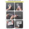 Miếng Dán Giá Đỡ Kệ Treo Sấy Tóc - Keo Siêu Dính Tường, Thay Thế Hộp Tẩy Trang, Dễ Lắp Đặt 6
