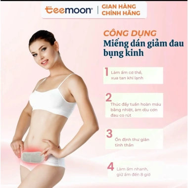 Miếng Dán Giữ Nhiệt 8h Giảm Đau Bụng Teemoon - 7 miếng, Giá chỉ 129.000₫ 7